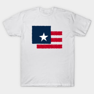 American Flag Patriotic 4th of July T-Shirt T-Shirt